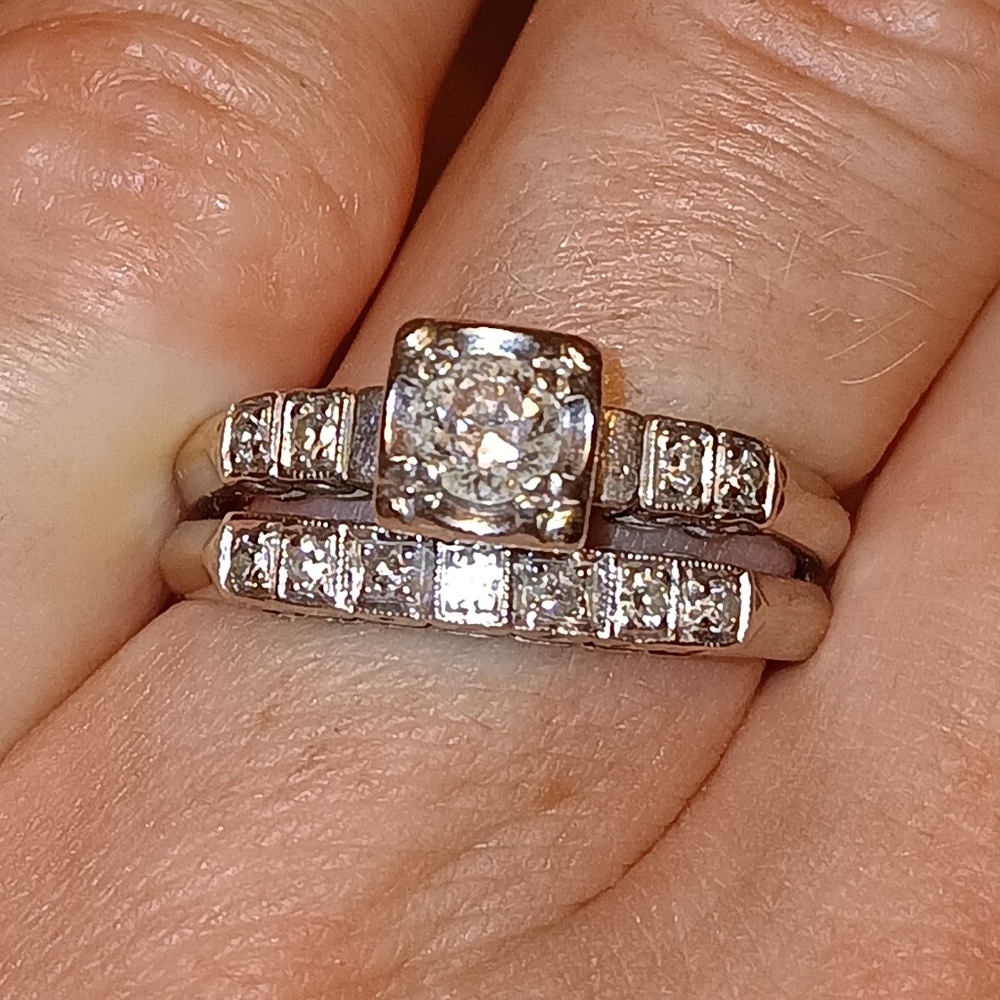Kaynar Jewelery 14kt white gold Natural Diamond engagement Wedding ring